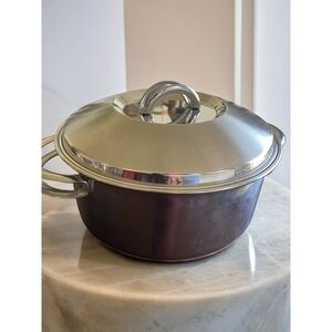 TRAMONTI 24CM 18/10 PAN COMES STAINLESS STEEL Lid  Made In Brazil
